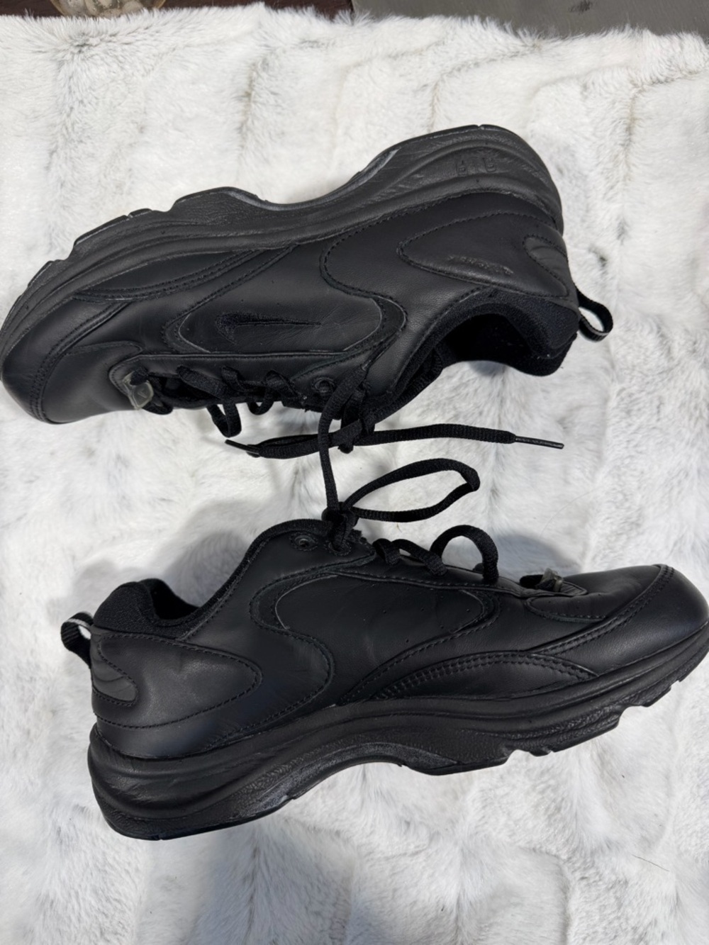 Nike Women's All-Black Leather Sneakers